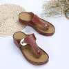 🔥Last Day 50% OFF🔥 - Roman style leather wedge shoes for women