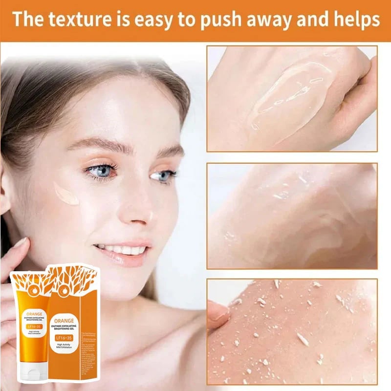 🎁TikTok Last Day Sale - 70% OFF🔥CitrusFlash™ 2025 Micro-Exfoliator--Orange Enzyme Exfoliating Gel