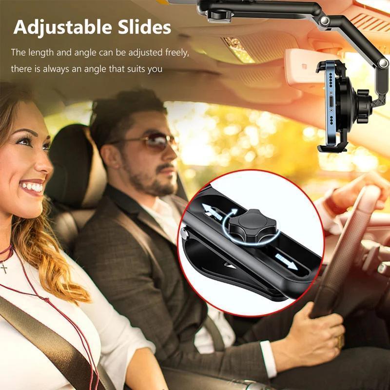 🎁Last Day Sale - 70% OFF🎉1080° Multi-function Sun Visor Universal 360 Degree Rotating Phone Holder Suitable for Any Scene Car Holder