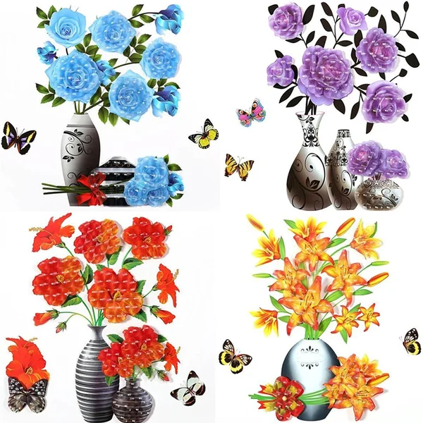 Best Gift For Holiday 🌸 3D Vase Sticker