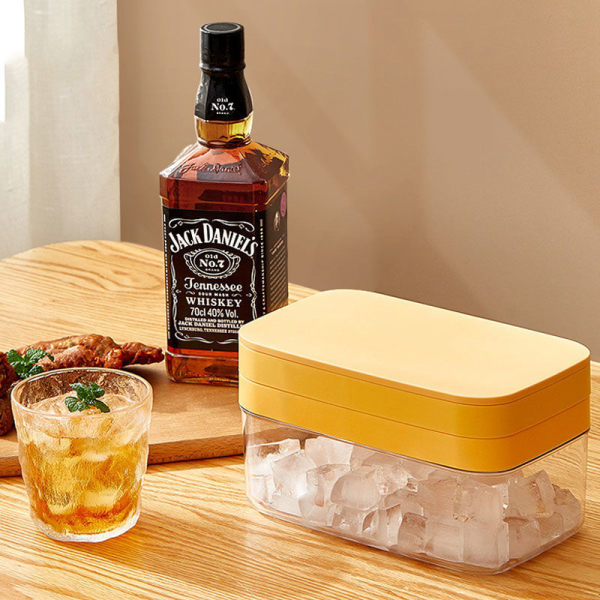 (🔥Summer Hot Sale - Save 50% OFF) Silicone Ice Cube Trays and Ice Cube Storage Container, Buy 2 Free Shipping