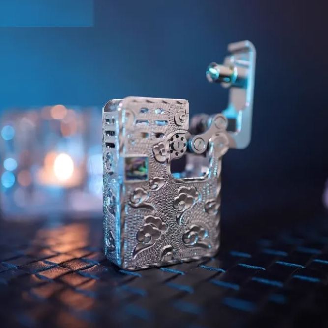 creative mechanical skeleton ejector lighter