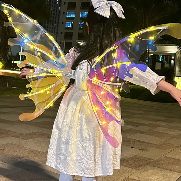 (🎄2023-Christmas Hot Sale🎁)Electric Butterfly Wings With Music Lights