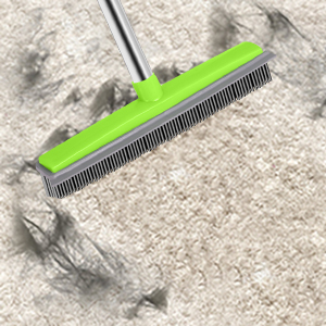 🎉🎉Early New Year Sale-Rubber Broom Carpet Rake for Pet Hair(BUY MORE SAVE MROE)