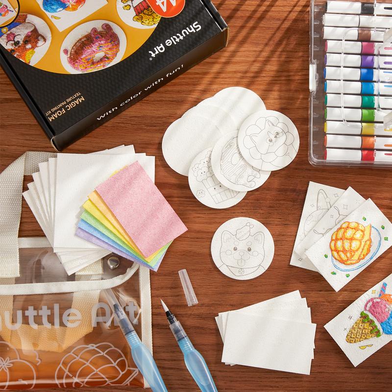 🎁TikTok Last Day Sale - 70% OFF😃Great Summer Activity Idea! – Magic 3D Foam Texture Painting Kit 🎨✨