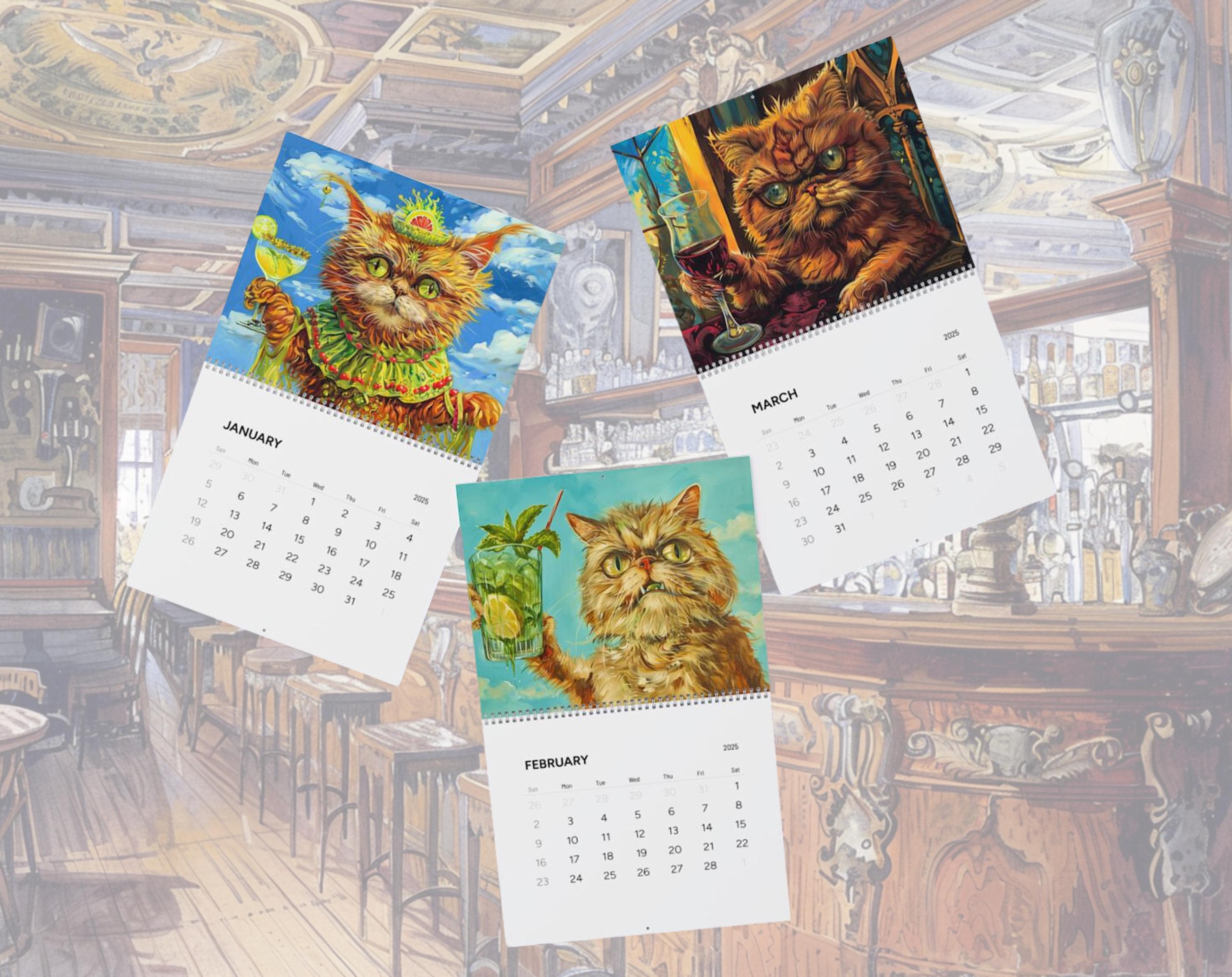 🐱2025 Drunk Cats Calendar🥂