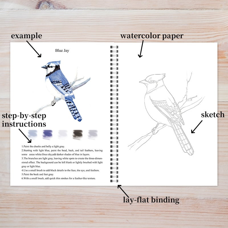 ⏰Children's Day Sale 60% OFF🖼️Beginner-Friendly💝Watercolor Workbook