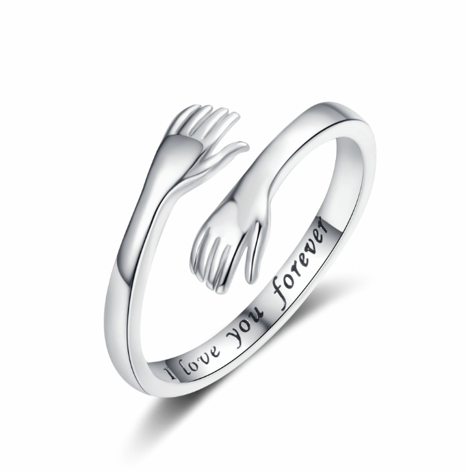 🔥Letzter Tag Verkauf 49% Rabatt💖 Umarmungsring – Ein Symbol der Liebe und des Schutzes