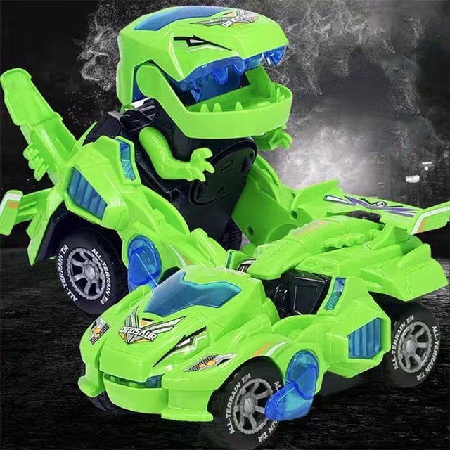 PERFECT GIFT FOR KIDS🎁 LED DINOSAUR TRANSFORMATION CAR TOY