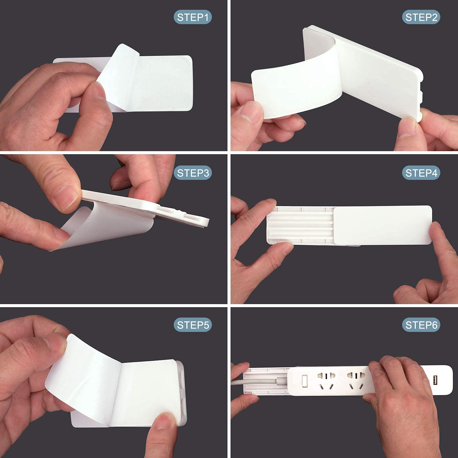 (🔥LAST DAY PROMOTION - SAVE 49% OFF) Self Adhesive Power Strip Holder-Buy 6 Get Extra 20% OFF