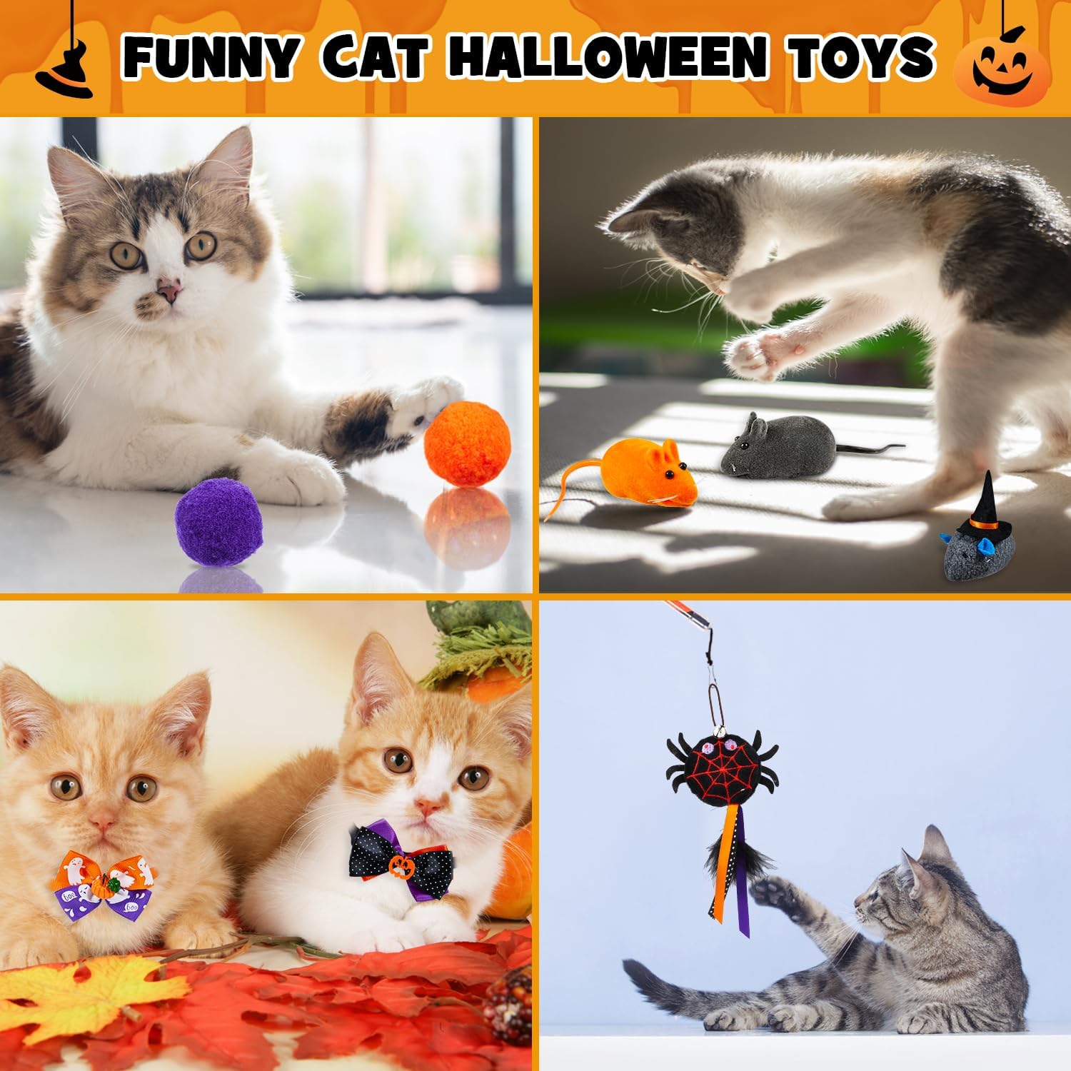 🔥HOT SALE-Spooktacular 13-Day Halloween Countdown for Your Feline!