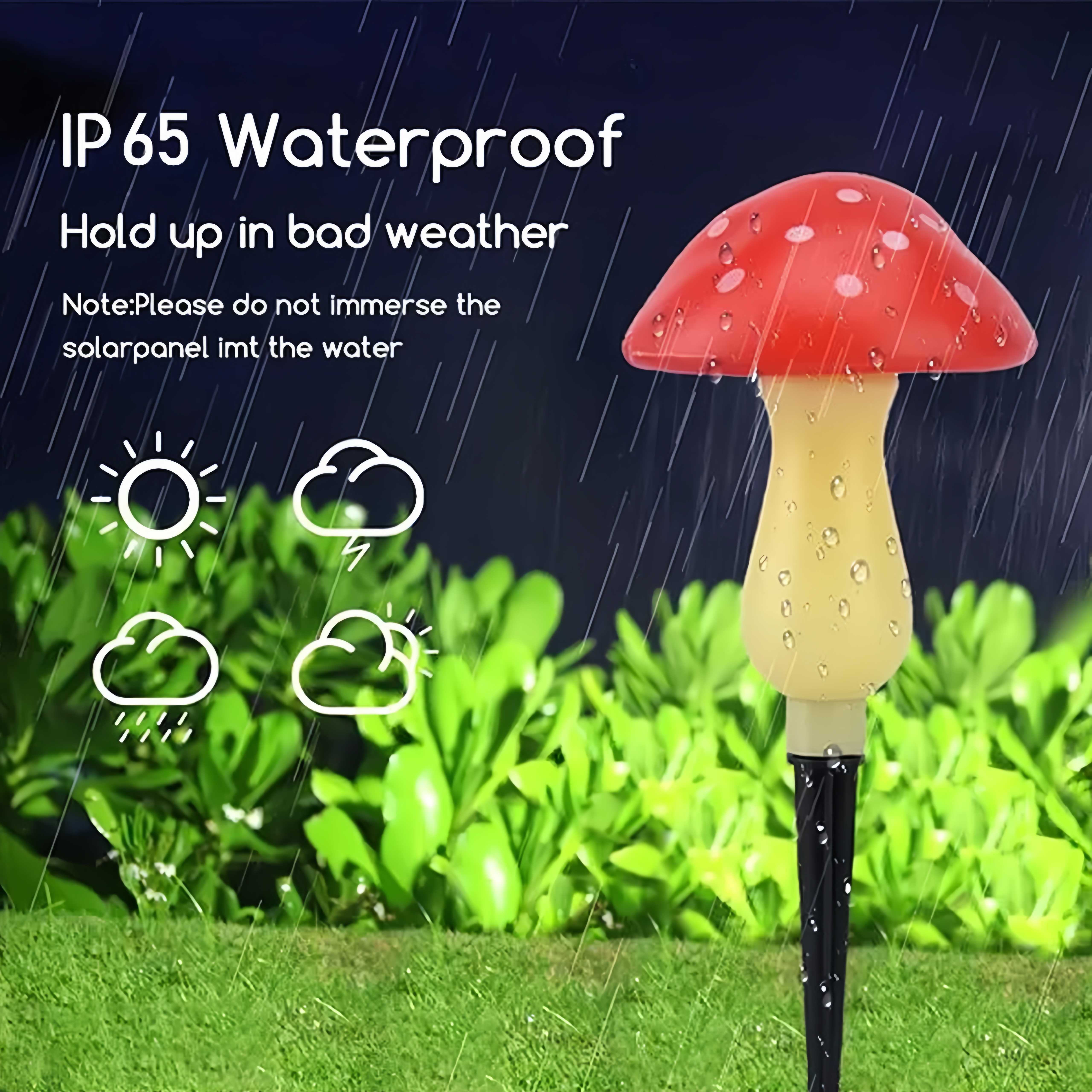 🎁TikTok Last Day Sale - 70% OFF🔥Solar Powered Mushroom Shaped Garden Glow Light