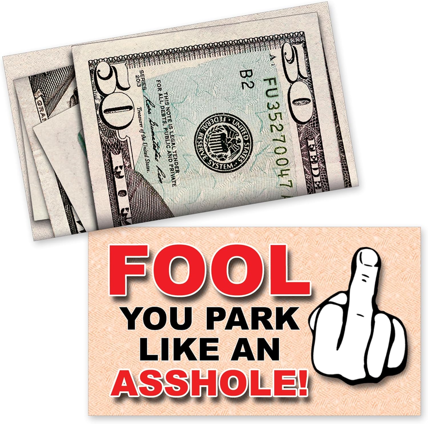 🎁TikTok Last Day Sale - 70% OFF🎉Parking Prank Cards ---You Park Like An A-hole Bad