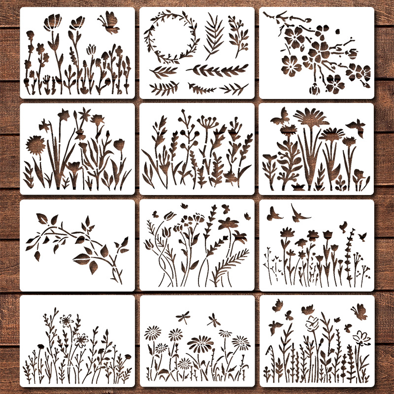 🔥Last Day Promotion 70% OFF🌻Garden Fence Large Flower Stencils