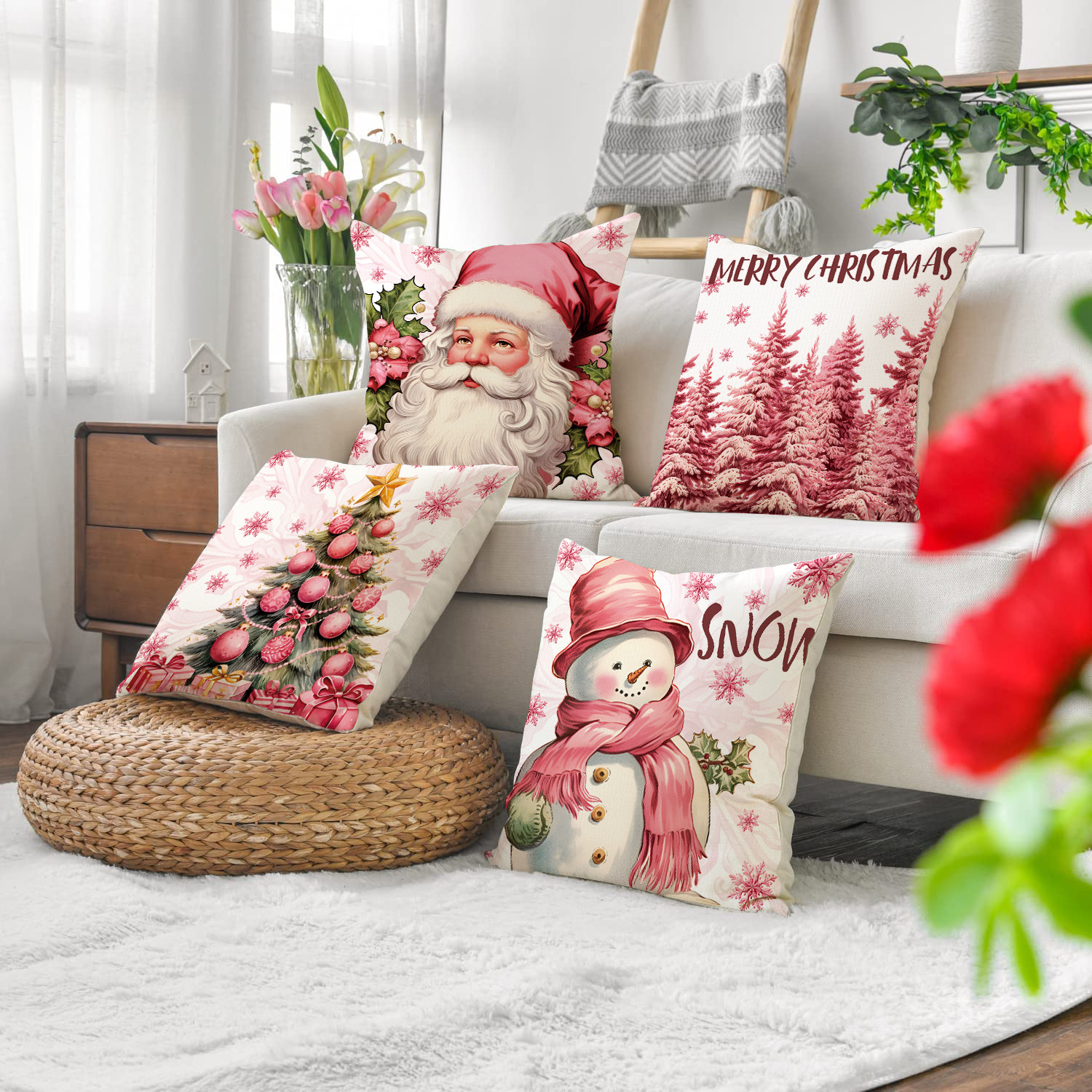 🎄🎅Christmas Presale - 49% OFF-✨Merry ChristmasDecorative Throw Pillowcases