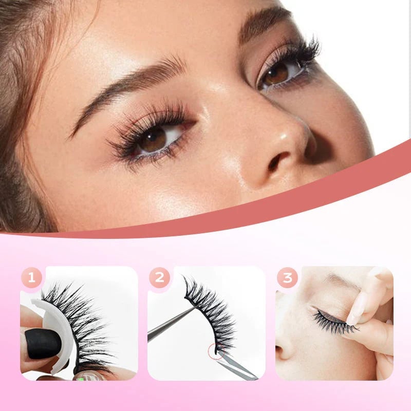 🔥BUY 1 GET 1 FREE ! 🔥2 Pairs Reusable Long Self Adhesive Eyelashes