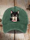 Unisex Washed Cotton Hat Without King Cat