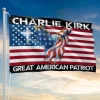 🔥Last Day 49% OFF🔴🔵⚪ - Charlie Kirk Freedom Great American Patriot Justice Memorial Patriotic Eagle US Grommet Flag