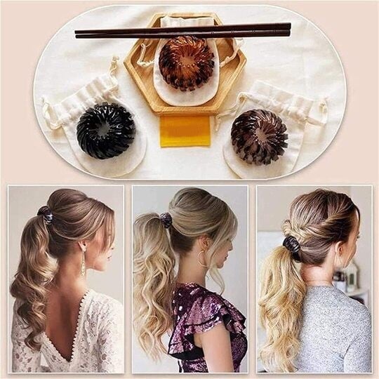 (🔥Last Day 50% OFF) Lazy Bird's Nest Plate Hairpin