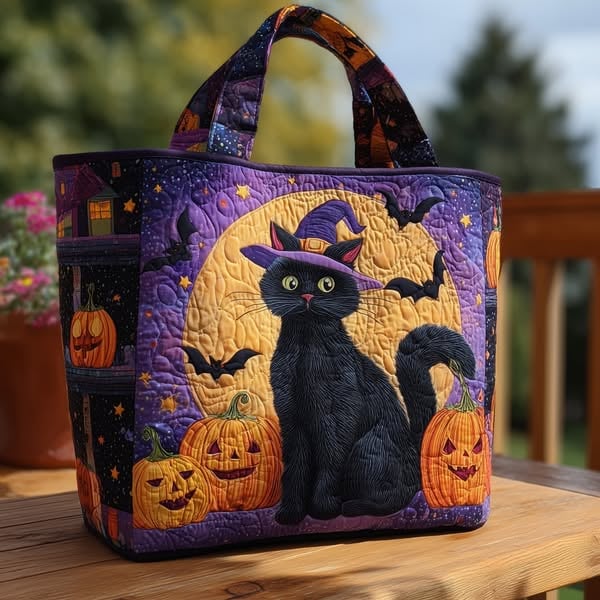 🎖️Halloween Special: 50% off everything!，Halloween Quilted Tote Bag