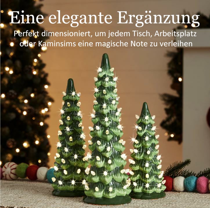 ✨Letzter Tag 49 % Rabatt🔥Retro handbemalte Tisch-Weihnachtsbäume