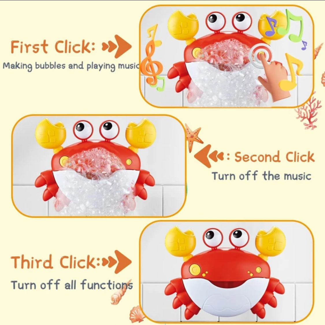 🔥Last Day Promotion 50% OFF -🎁-💎👼💎Cute Crab Bubble Machine