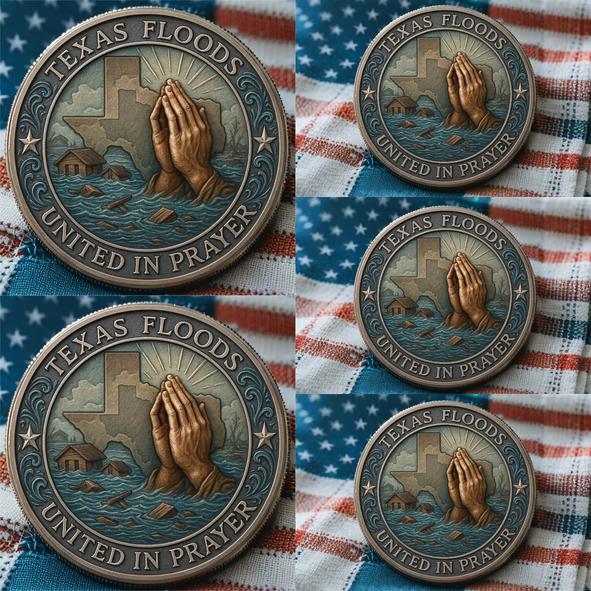 🏆Flash Sale 60% OFF -🙏🌊Texas Flood Prayer Coin