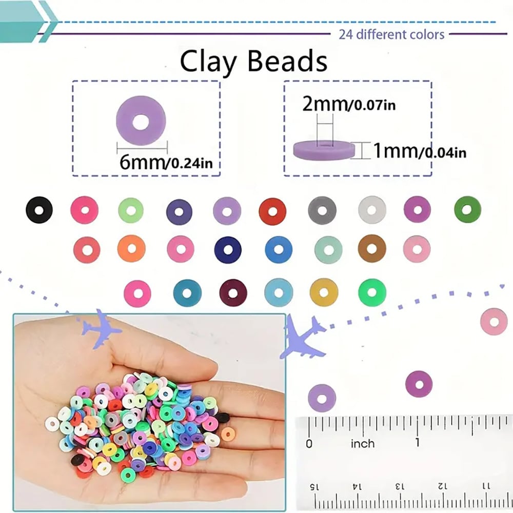 🔥LAST DAY SALE 50% OFF💕Clay Beads Bracelet Making Kit