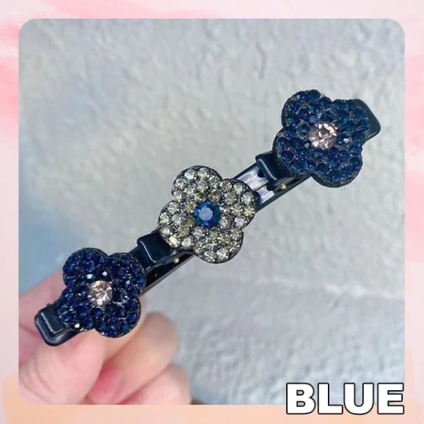 Mother's Day Limited Time Sale 70% OFF💓Sparkling Crystal Stone Braided Hair Clips🔥