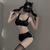 Japanese School Gym Uniform Set - Ribbed Tank Top & Athletic Shorts in Black/Navy/Grey PPF0357