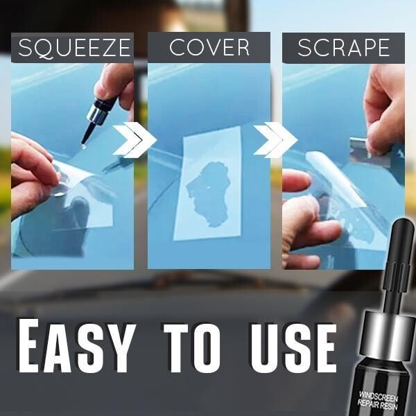 (🔥Last Day Promotion - 50%OFF)  Cracks'Gone Glass Repair Kit (New Formula), Buy 3 Get 4 Free & Free Shipping