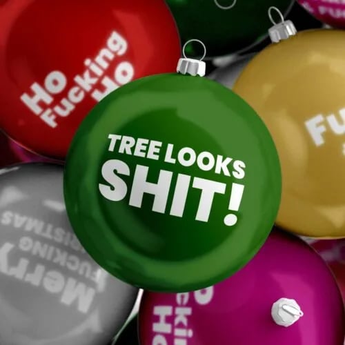 🔥LAST DAY 60% OFF 🤣Funny Rude Sweary Christmas Bauble