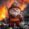 🔥Fire Action Team Ornament | Your Garden's Brave, Firefighting Heroes!