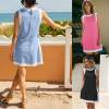 Last Day Promotion 70% OFF - 🔥Women's 2-Piece Sets Color Block Crewneck Sleeveless Top + Skirt & Shorts w/ Pockets⚡Buy 2 Get Free Shipping