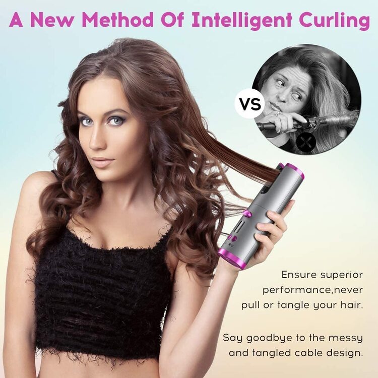 Summer Hot Sale 50% OFF -  Auto Rotating Ceramic Hair Curler 【FREE SHIPPING】