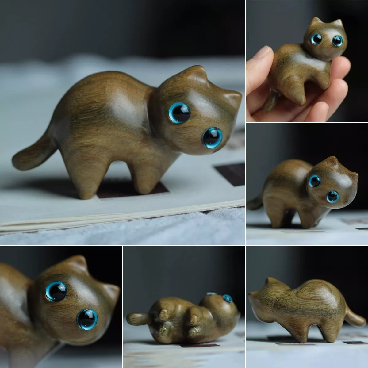 ❤️(Mother's Hot Day Sale - 50% OFF) Sandalwood Hand-carved Wood Cat - Buy 6 Get Extra 20% OFF&Free shipping
