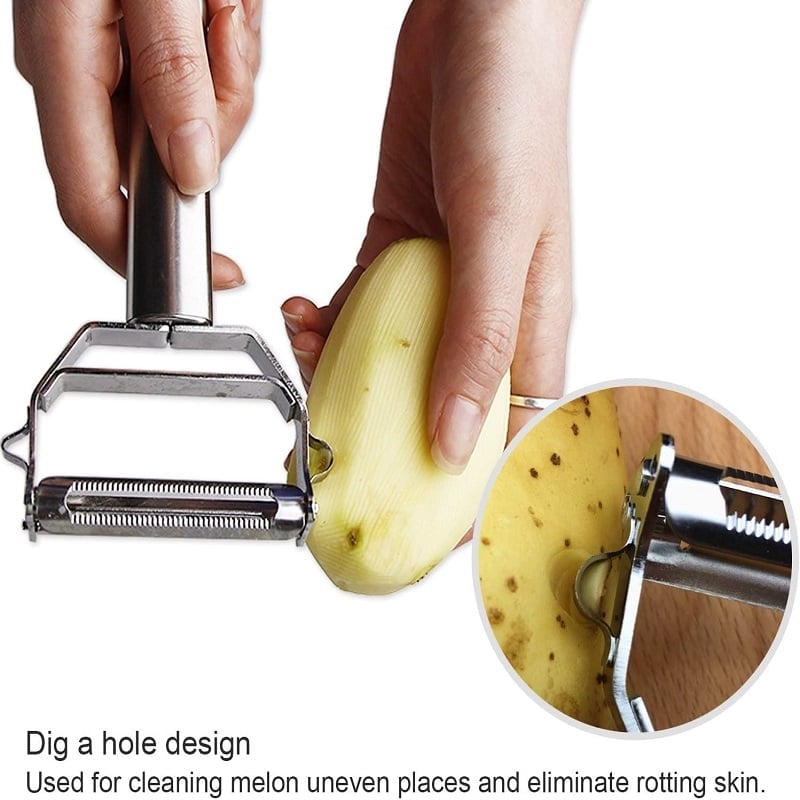 🔥(Last Day Promotion - Save 49% OFF) Stainless Steel Multifunctional Peeler - BUY 3 GET 2 FREE & FREE SHIPPING