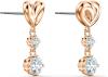 SWAROVSKI Lifelong Heart Necklace, Earrings, and Bracelet Crystal Jewelry Collection, Rose Gold & Rhodium Tone Finish