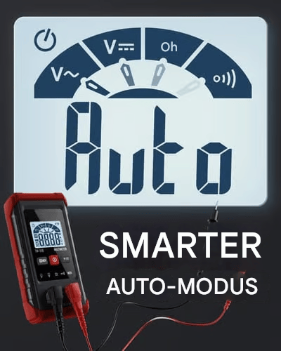 👍Neues automatisches Digitalmultimeter HT – mit berührungsloser Spannungsfunktion für Wechsel-/Gleichspannung (rot)
