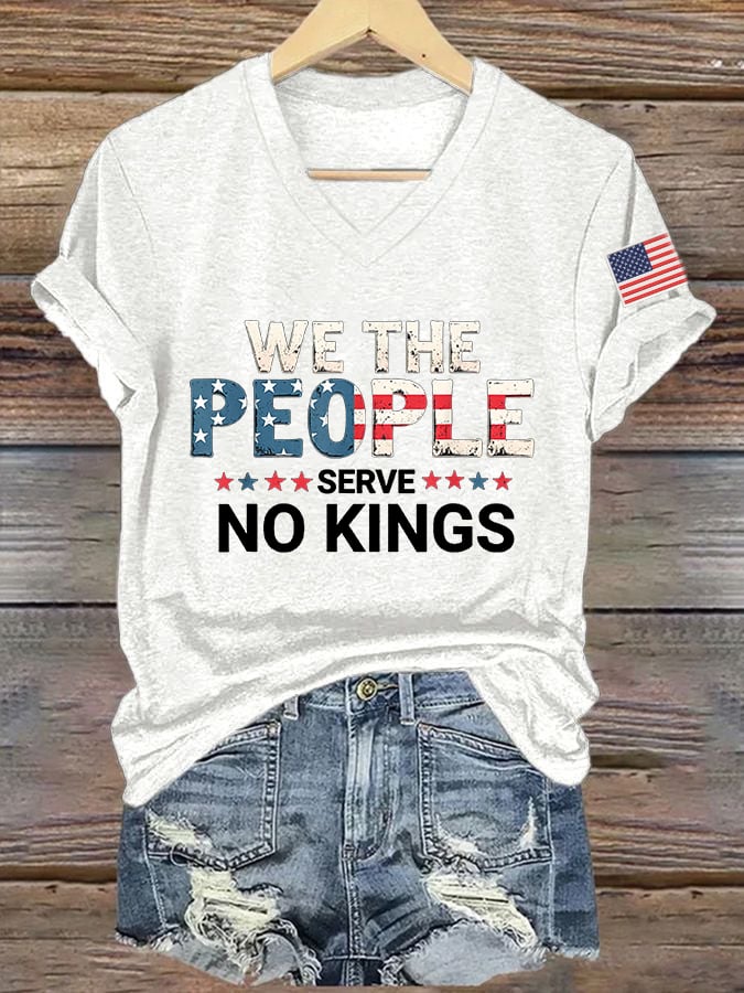 Women's We The People Serve No Kings Print T-Shirt