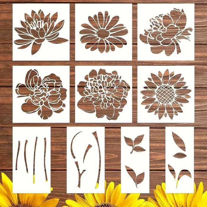 🌲Early Christmas Sale 48% OFF🎁Blooming Flowers Stencil Kit🌻DIY Decoration❤️Buy 2 Save 10% OFF