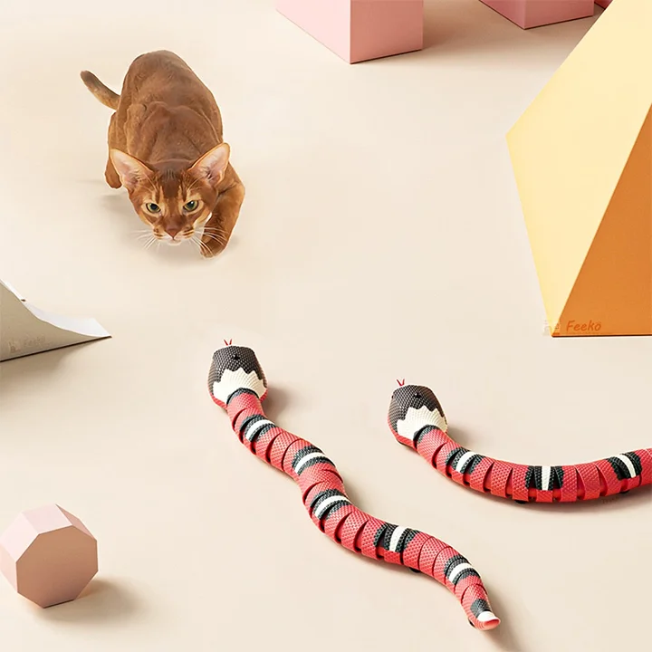 (🔥Last Day Promotion- SAVE 48% OFF)Electric Induction Snake Toy Cat Toy