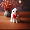 🔥👻2024 Halloween Cute Ghost Statuet