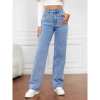 ⏰Letzter Tag 70 % RABATT🔥Jeans mit hoher Taille, mehreren Taschen und weitem Bein