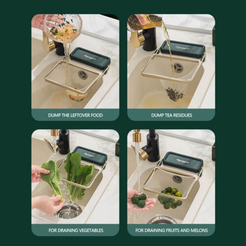 (🔥Last Day Promotion-60%OFF)Kitchen Residue Filter Screen Holder--Includes 100 Bags(👍Buy 3 get 10% OFF)