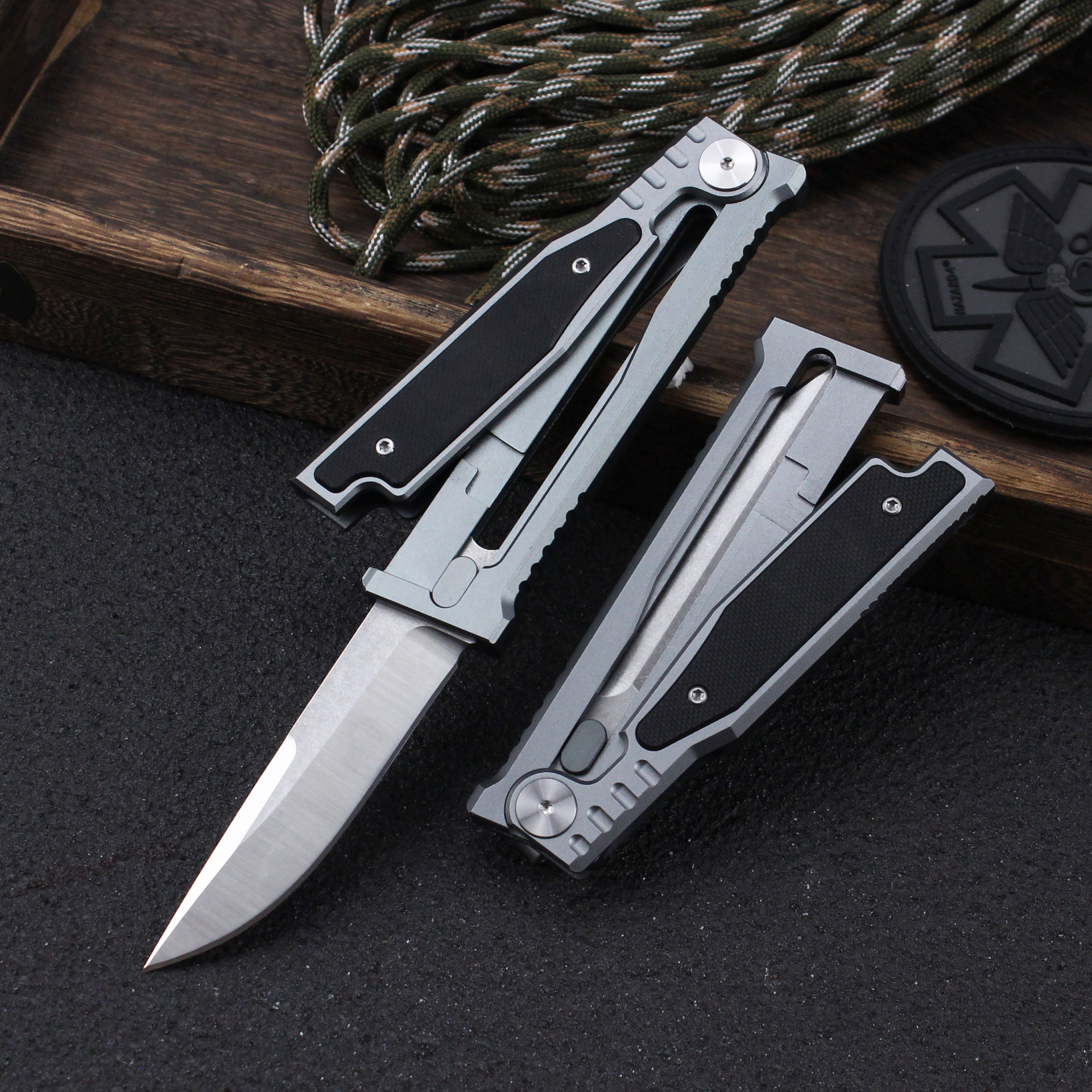 Aviation aluminum alloy Rite gravity knife D2 steel
