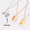 Mother's Day Gift-Custom Love Photo Letter Envelope Necklace
