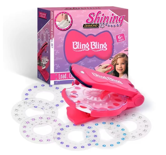 🎄Holiday Pre-Sale Save 70%🎄2025 DIY Hair Jewels Stamper Set 1 Set Shimmering Diamonds Hair Styling Tool