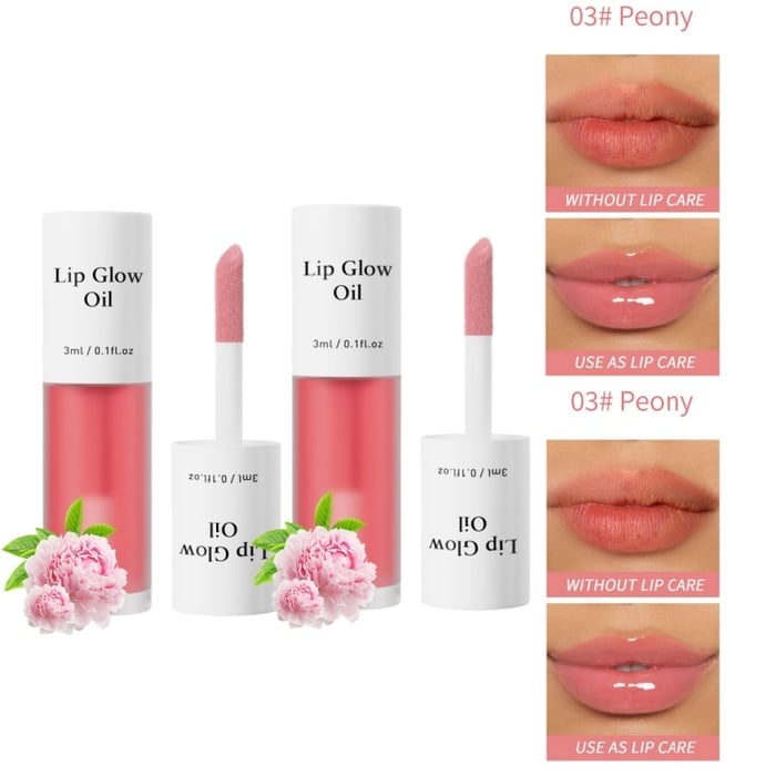💋 Get the Perfect Pout✨ Tinted Lip Glow Oil - For Lush, Hydrated Lips with a Natural Glow! 💖