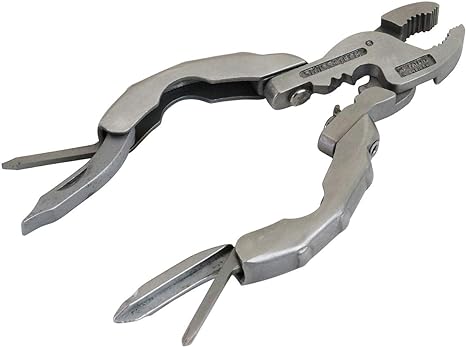 ST50016 Polished Stainless Steel 9-in-1 Micro Pocket Multitool with Screwdrivers, Pliers